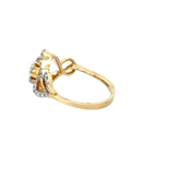 18k Yellow Gold and Diamond Fancy Ring in size 5.5 and total gold weight of 3.58g